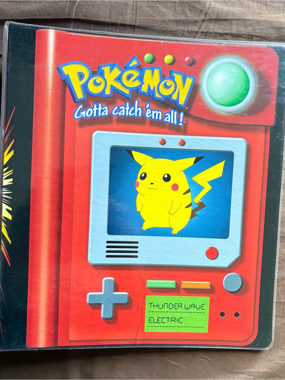 Red Pokedex-Style Game Case with Pikachu - Red